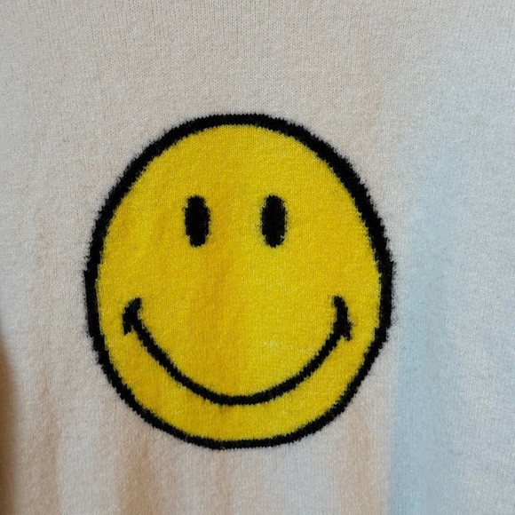 Gap Smiley Recycled Sweater Wool Blend Unisex  Size Medium - Picture 3 of 9
